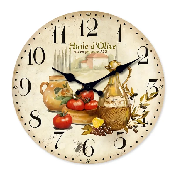 Retro  Wooden Wall Clock