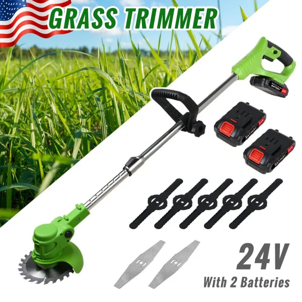 Weed Trimmer Lawn Electric Brushles 2-in-1 Cordless
